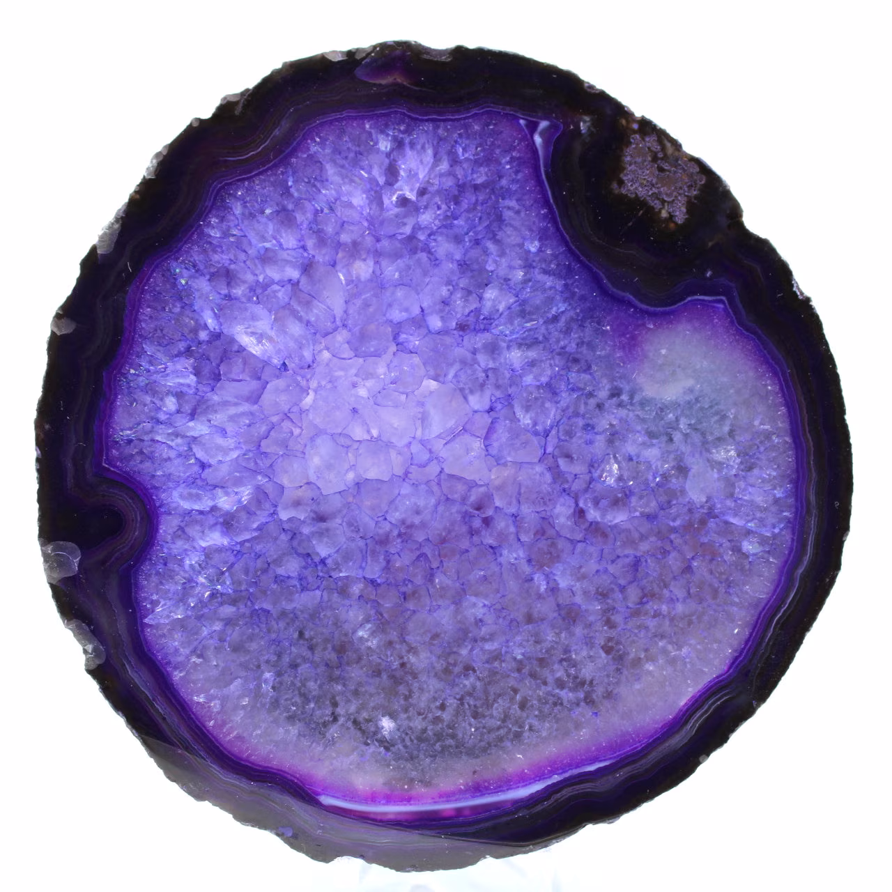 decoração de ágata roxa