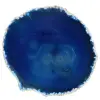 Fatia de ágata azul mineral - 0