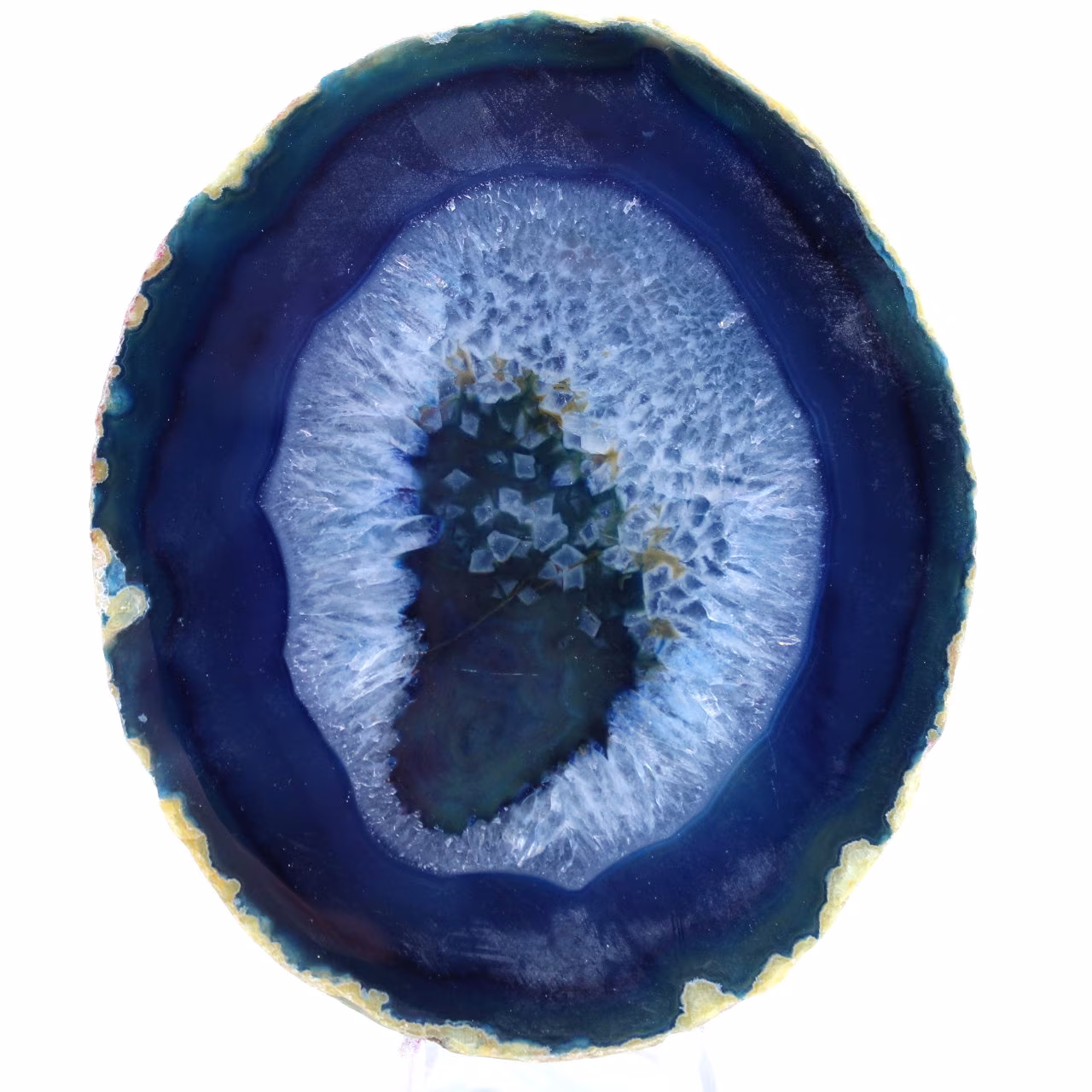 decoração de ágata azul