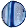 Decoração de ágata azul mineral - 0