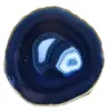 pedra decorativa ágata azul - 0