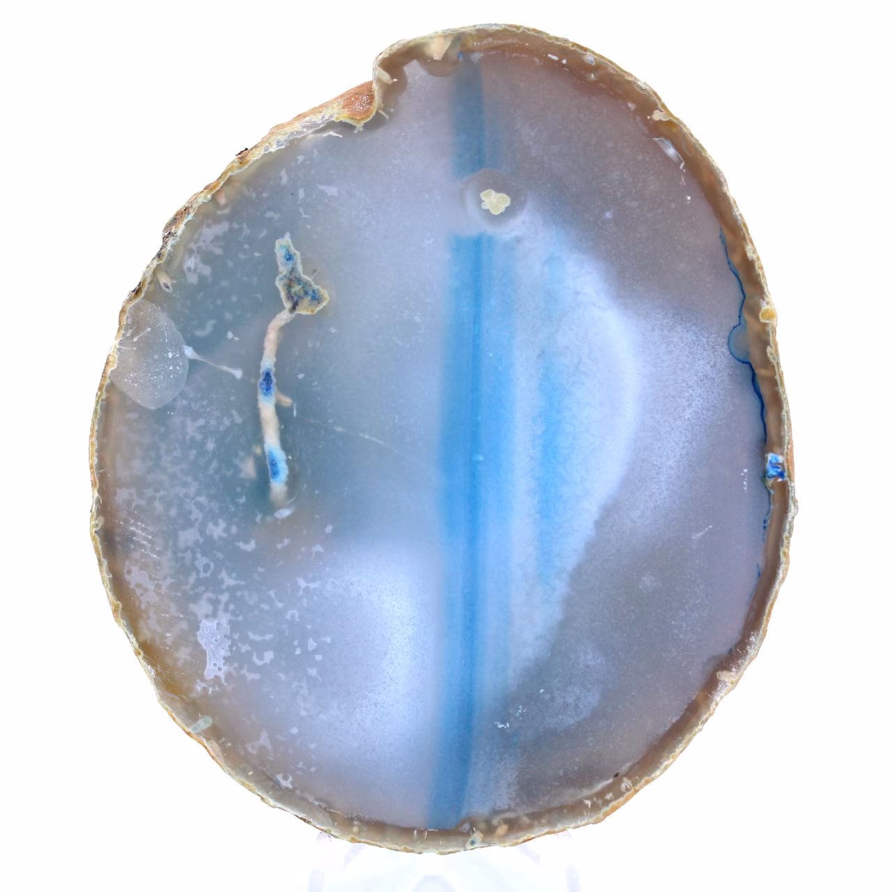 pedra decorativa ágata azul