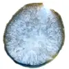 Fatia de ágata azul ornamental - 0