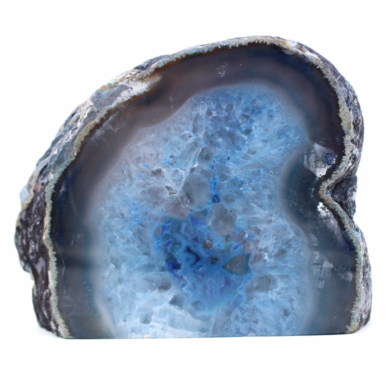 decoração de ágata azul