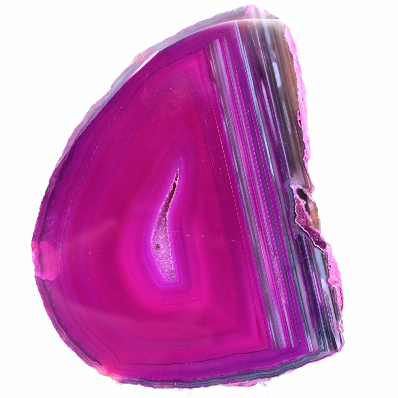 Fatia de ágata rosa