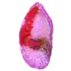 Fatia de mineral de ágata rosa - 0