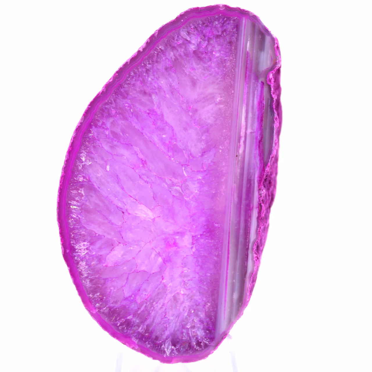 Fatia de ágata rosa ornamental