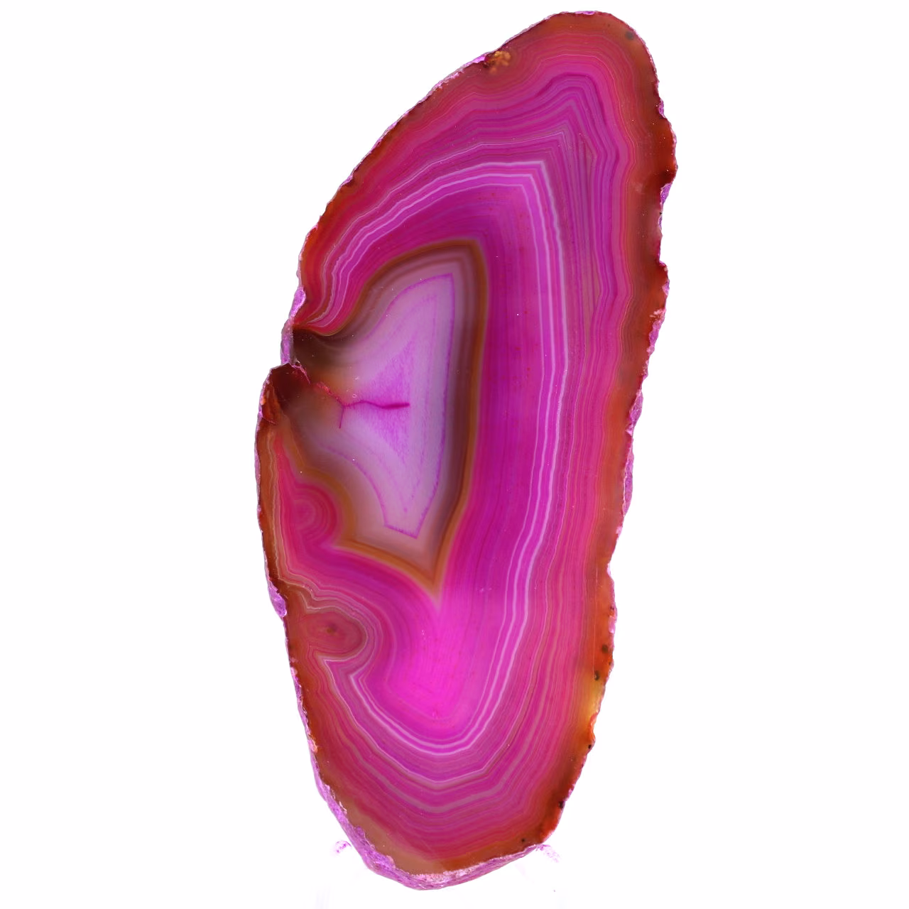 decoração de ágata rosa mineral