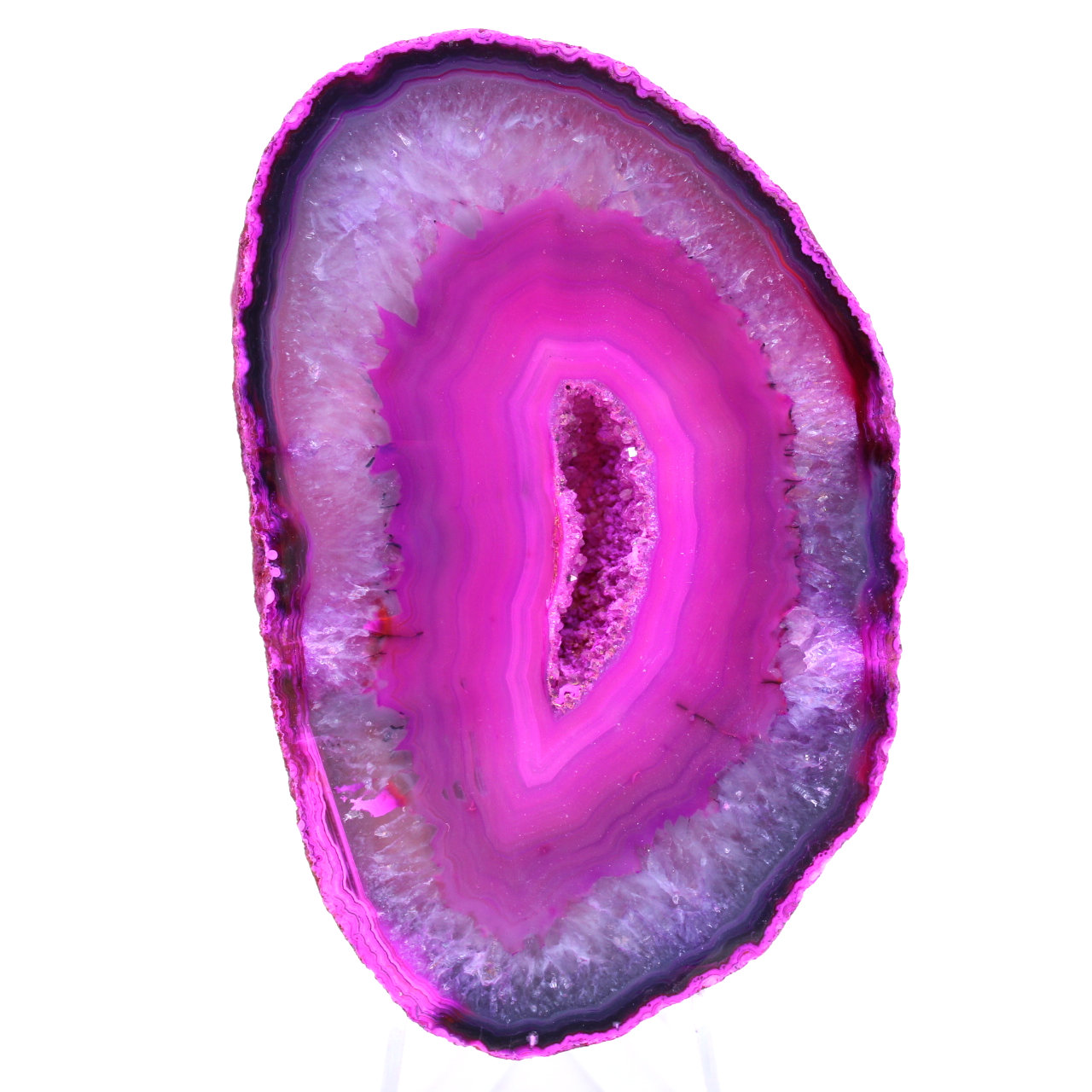 Pedra decorativa em ágata rosa