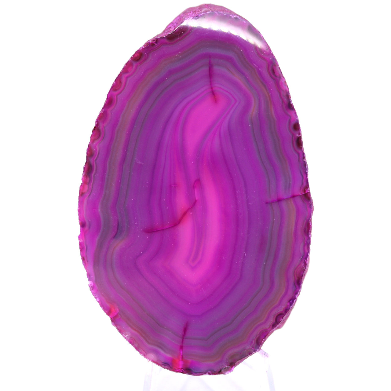 Fatia de ágata rosa