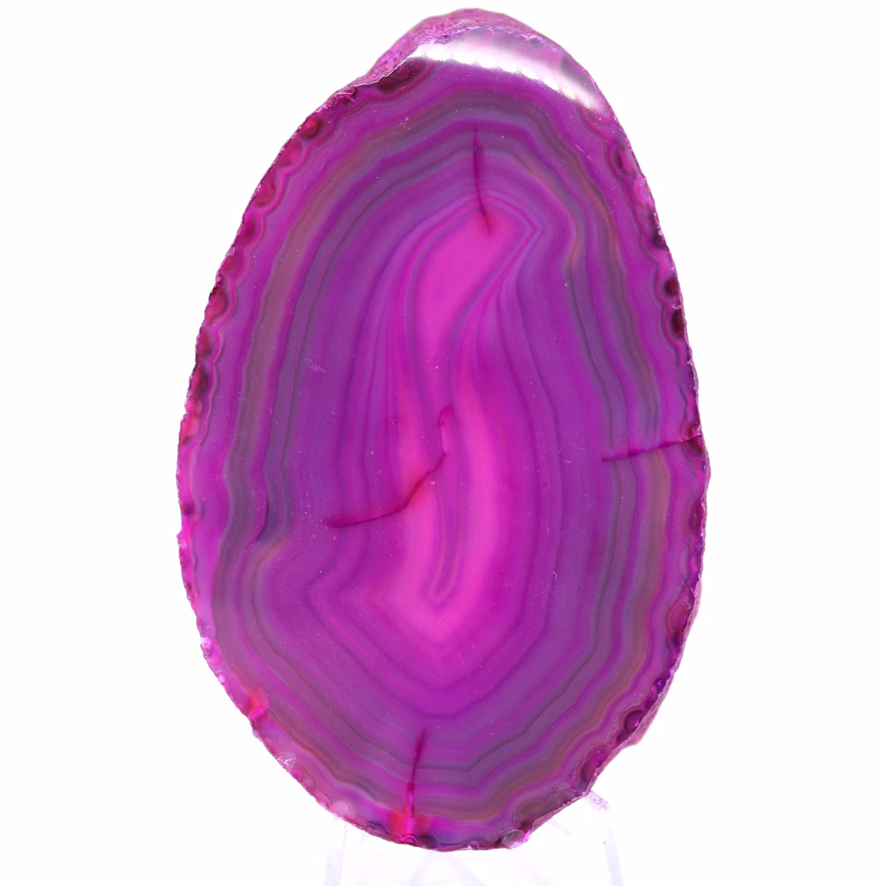 Fatia de ágata rosa