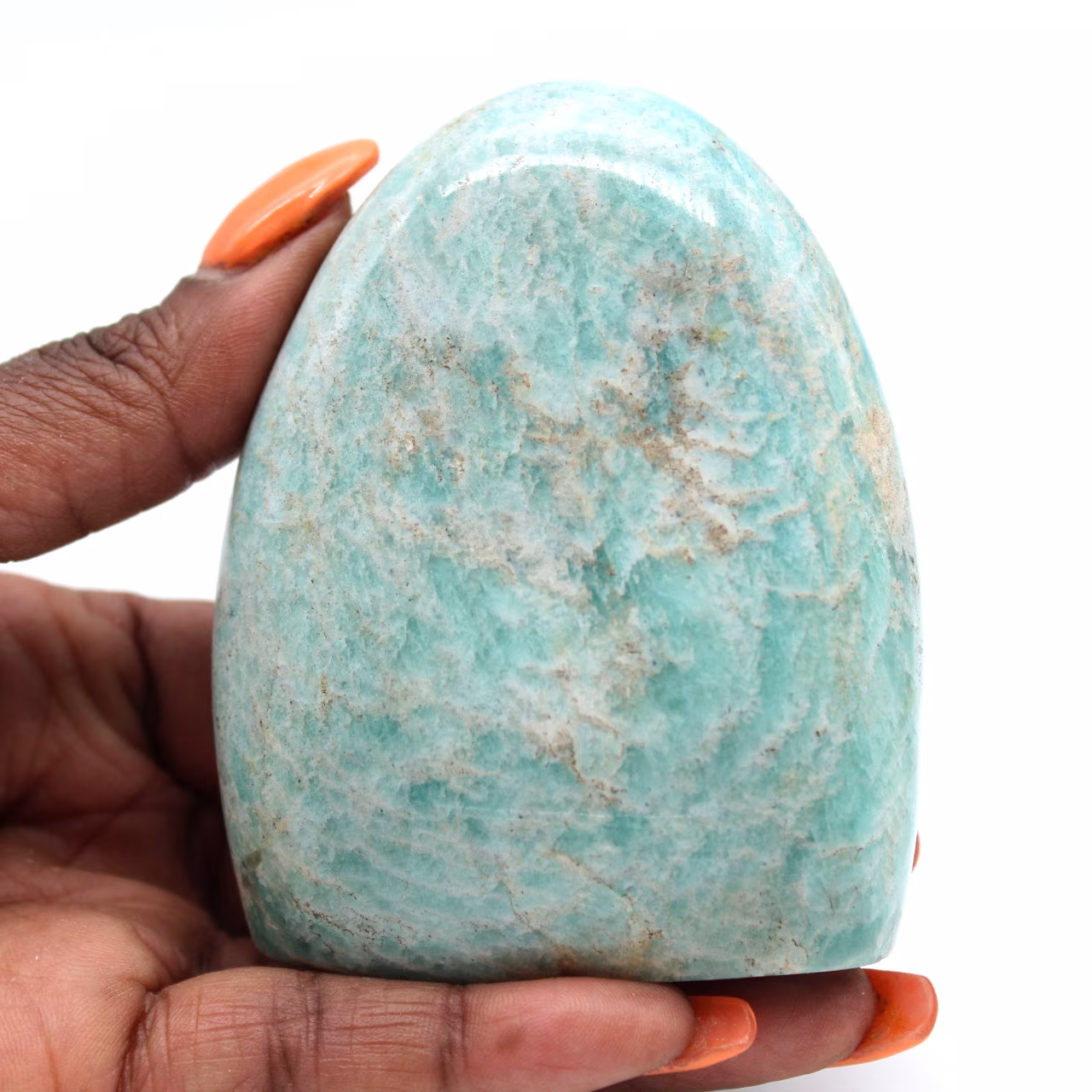 Amazonita natural polida