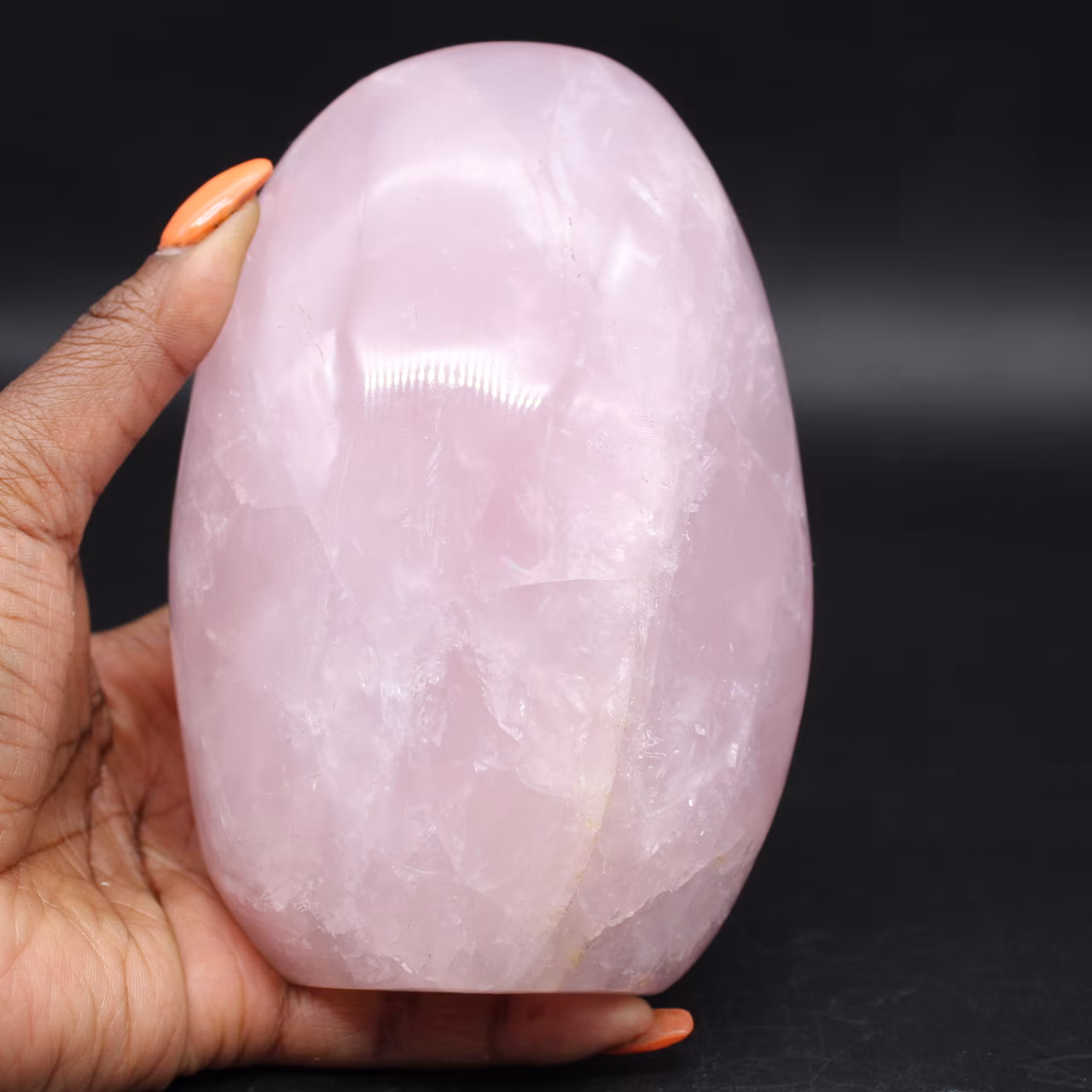 Quartzo Rosa Polido de Madagascar