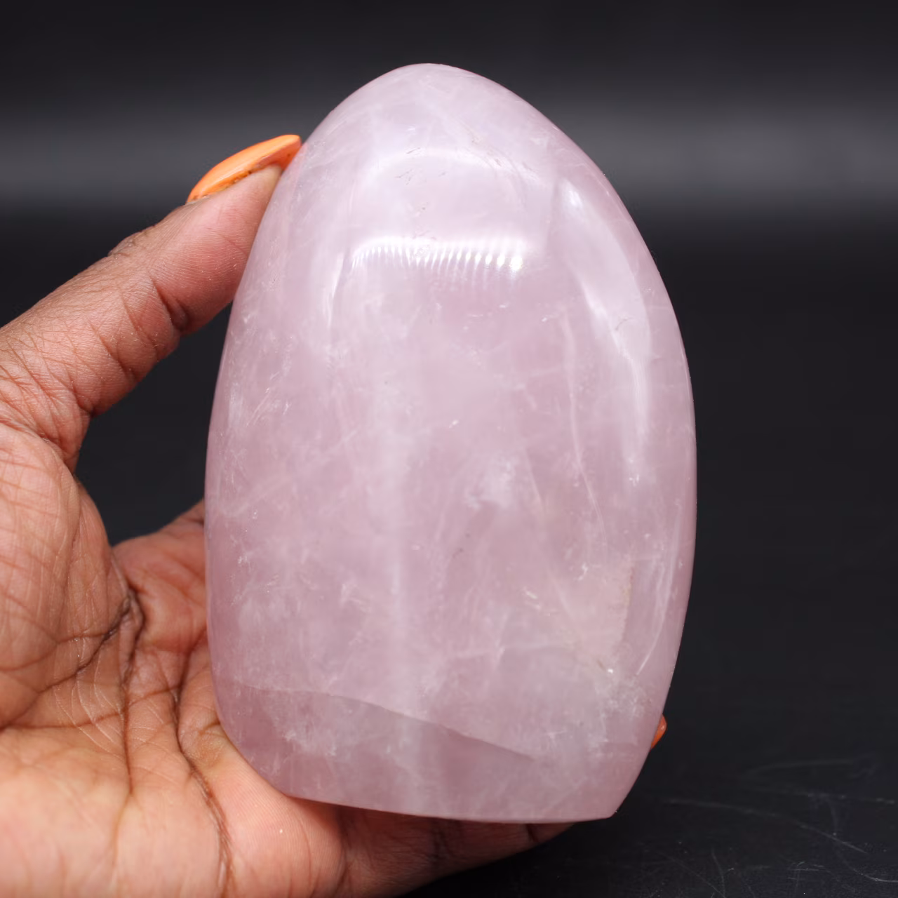 Quartzo Rosa Polido de Madagascar