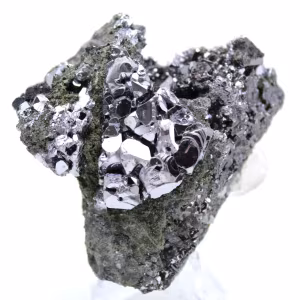 Cristais naturais de esfalerita e galena