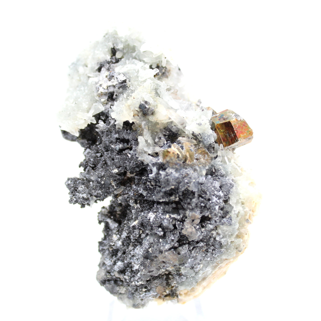 Cristais naturais de esfalerita e galena