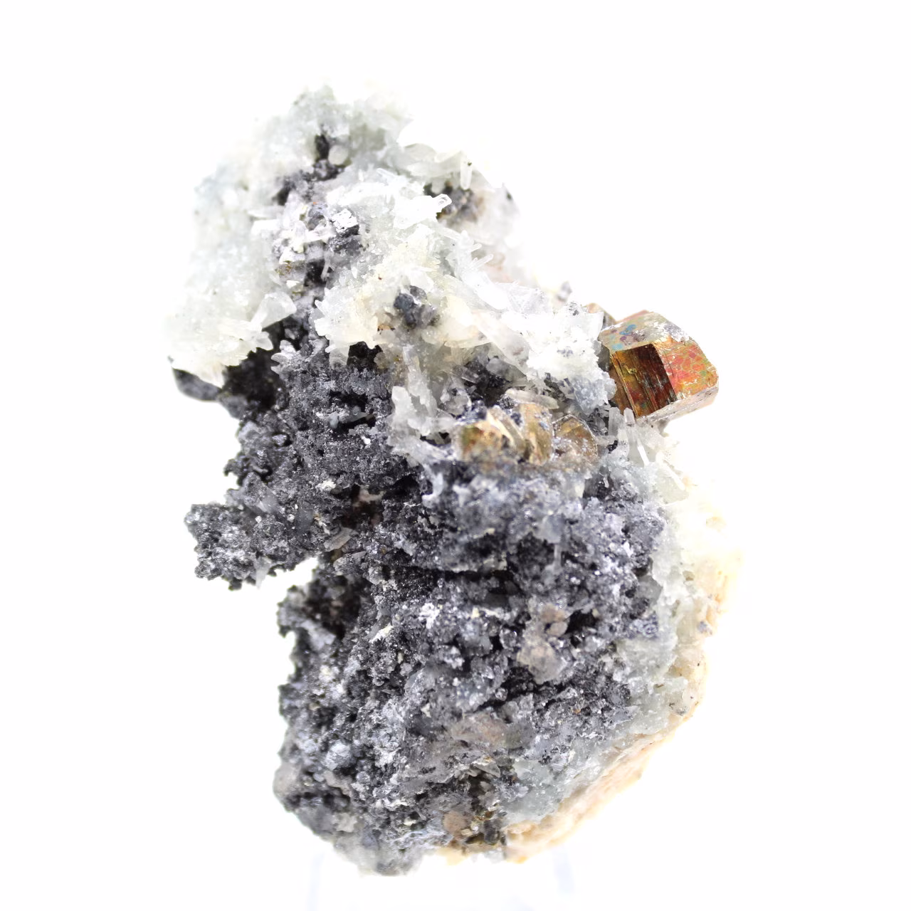 Cristais naturais de esfalerita e galena