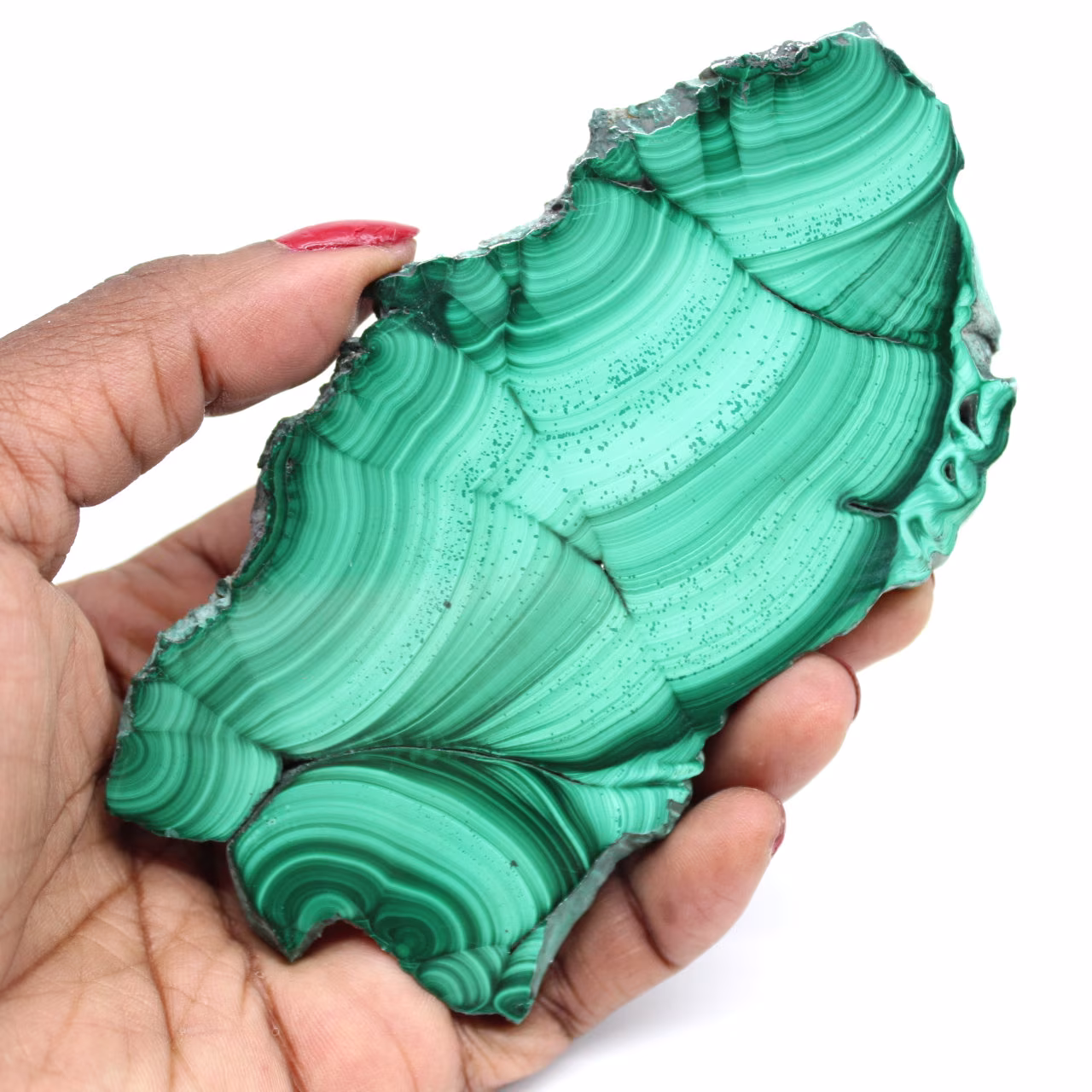 Malachite polie de decoração