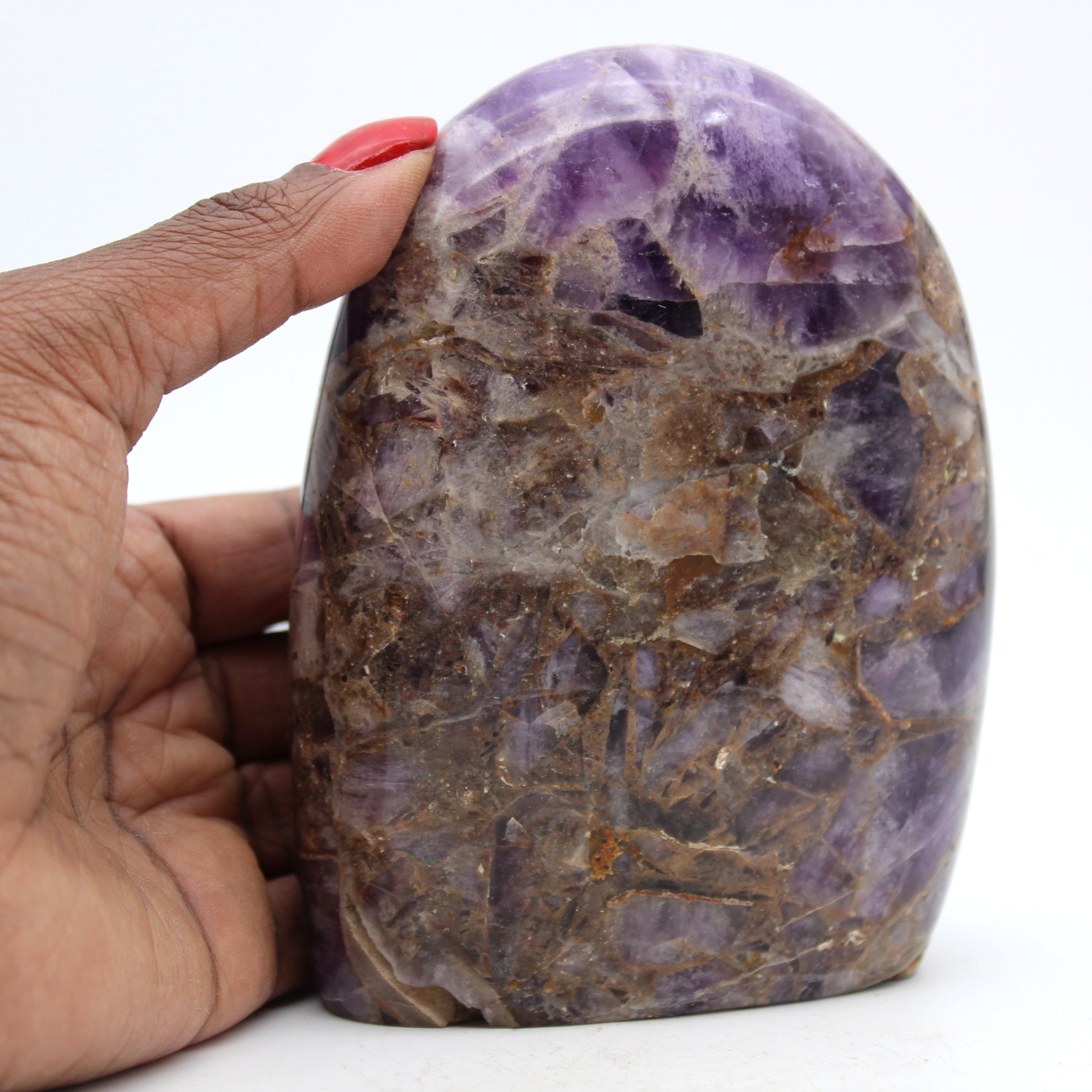 Pedra ametista polida