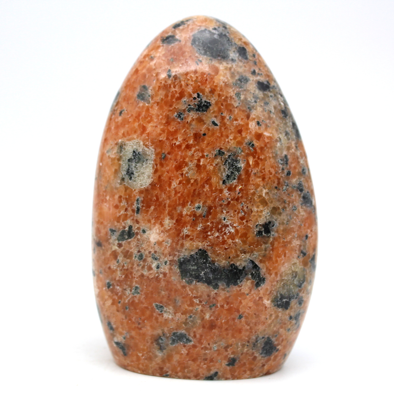 Pedra de calcita laranja polida