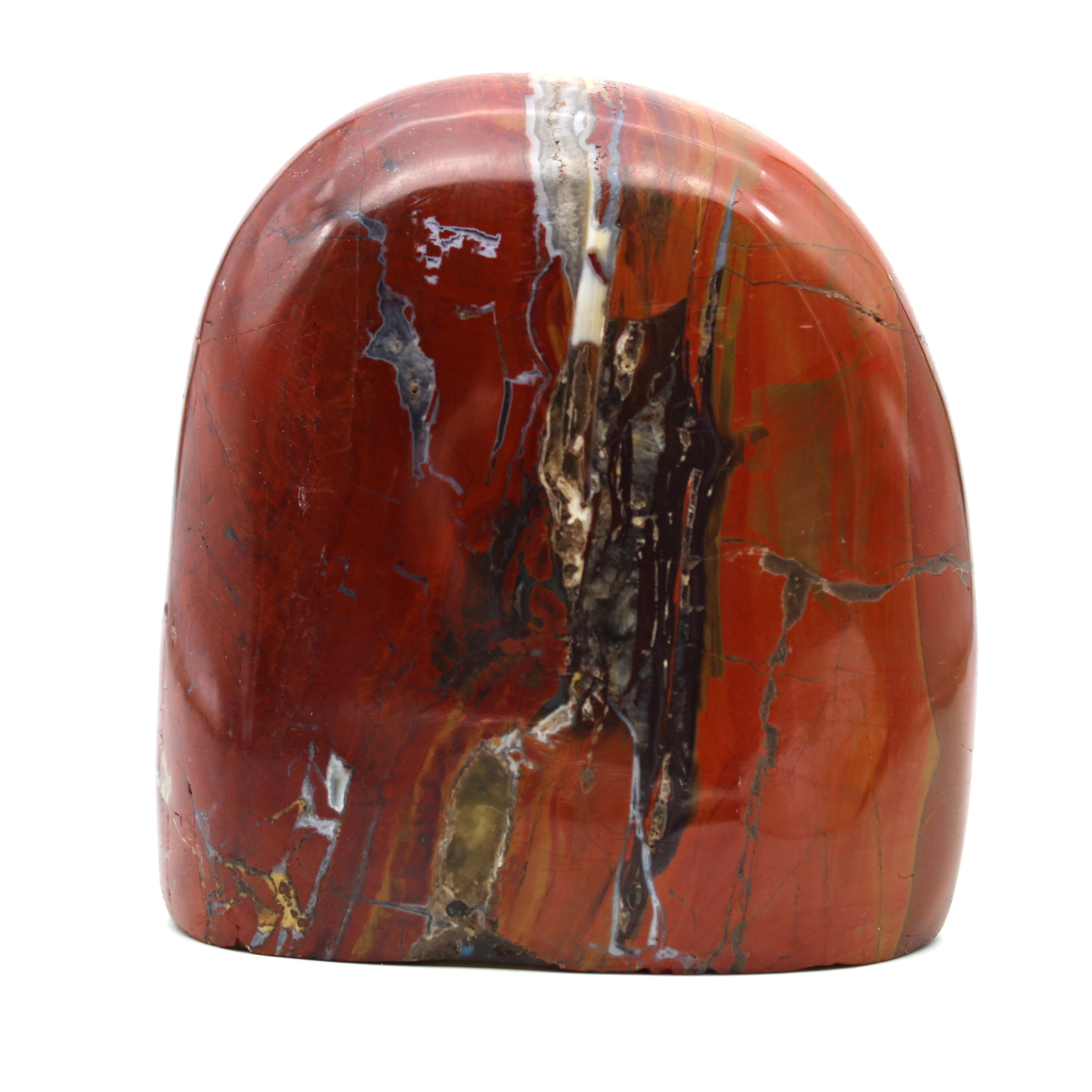 Pedra polida em red jasper