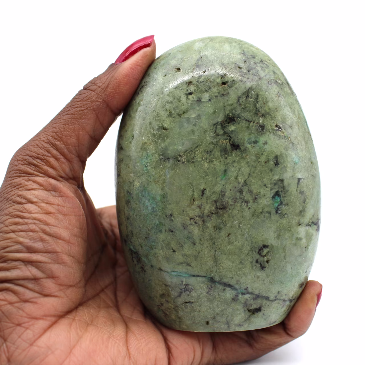 Feldspato verde para coleção