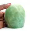 Rocha polida com fluorita verde - 0