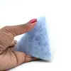 Blauwe calciet piramide - 0