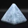 Blauwe calciet piramide - 1