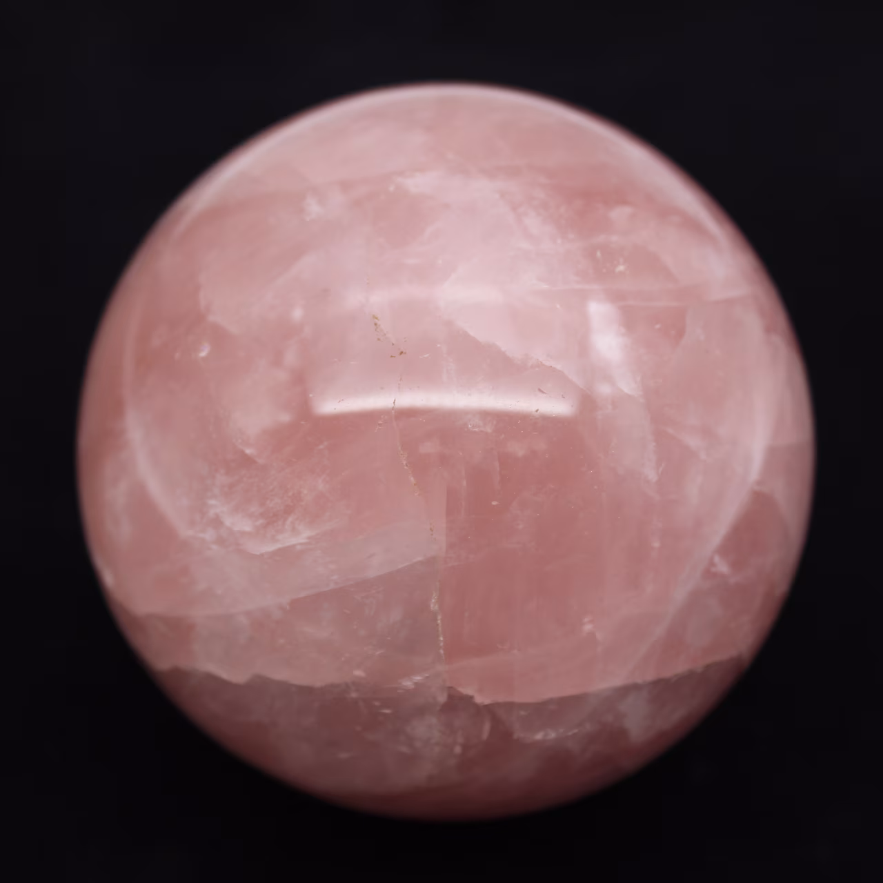 Esfera de quartzo rosa