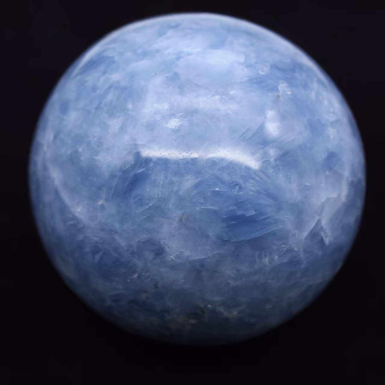 Esfera de calcita azul