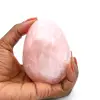 Ovo mineral de quartzo rosa - 0