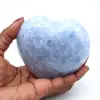 Coração de calcita azul - 0