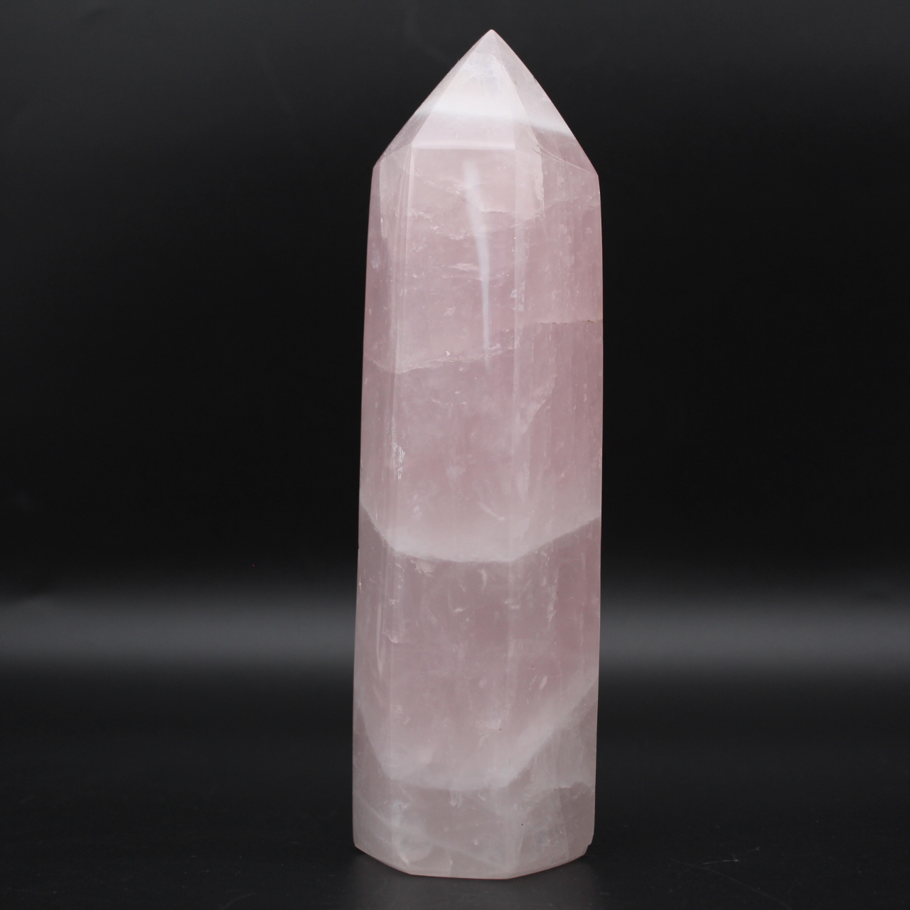 prisma de quartzo rosa
