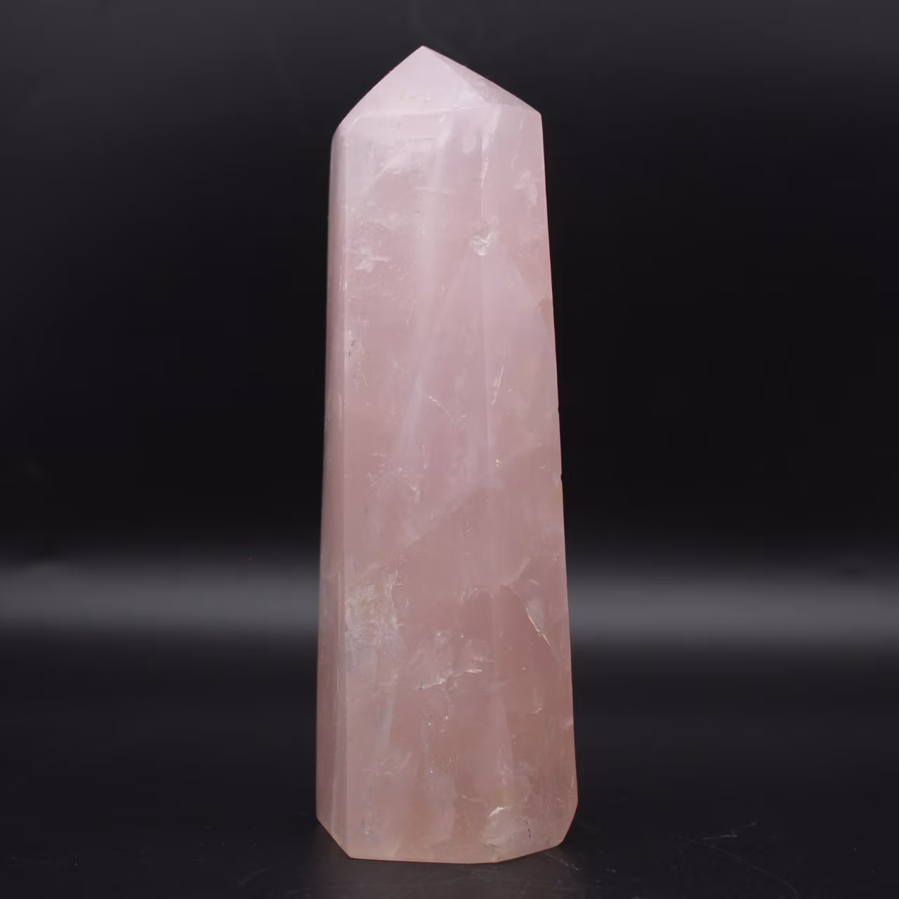 prisma de quartzo rosa