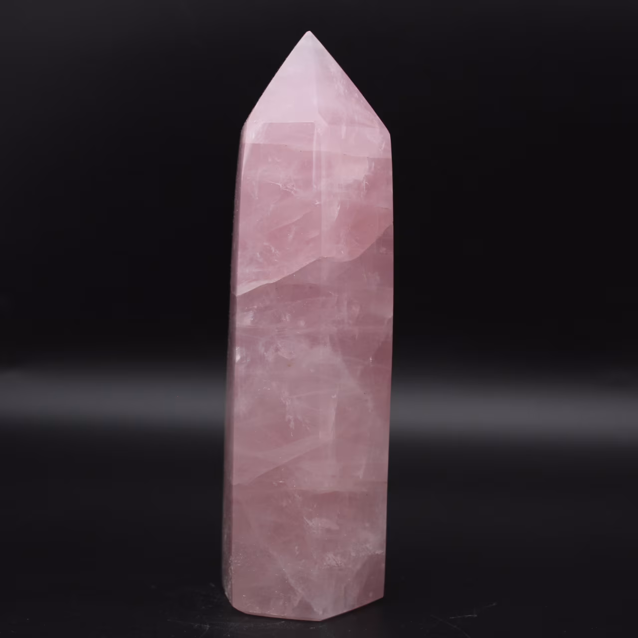 prisma de quartzo rosa