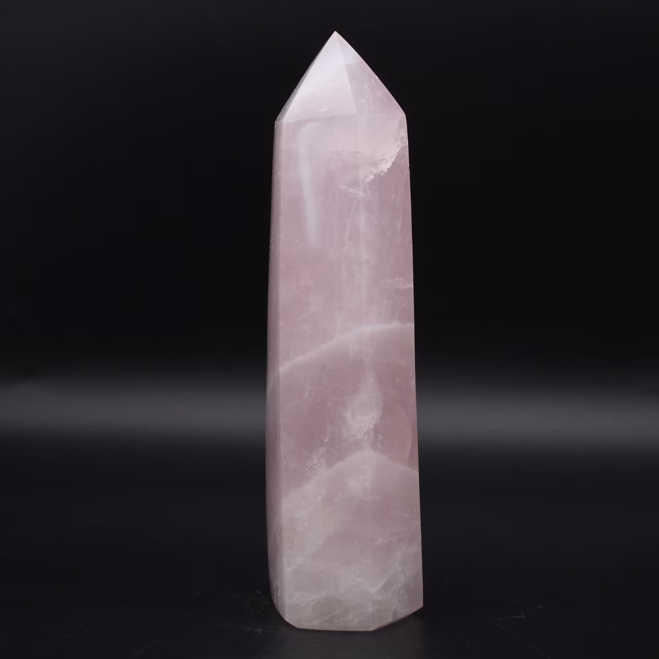 prisma de quartzo rosa