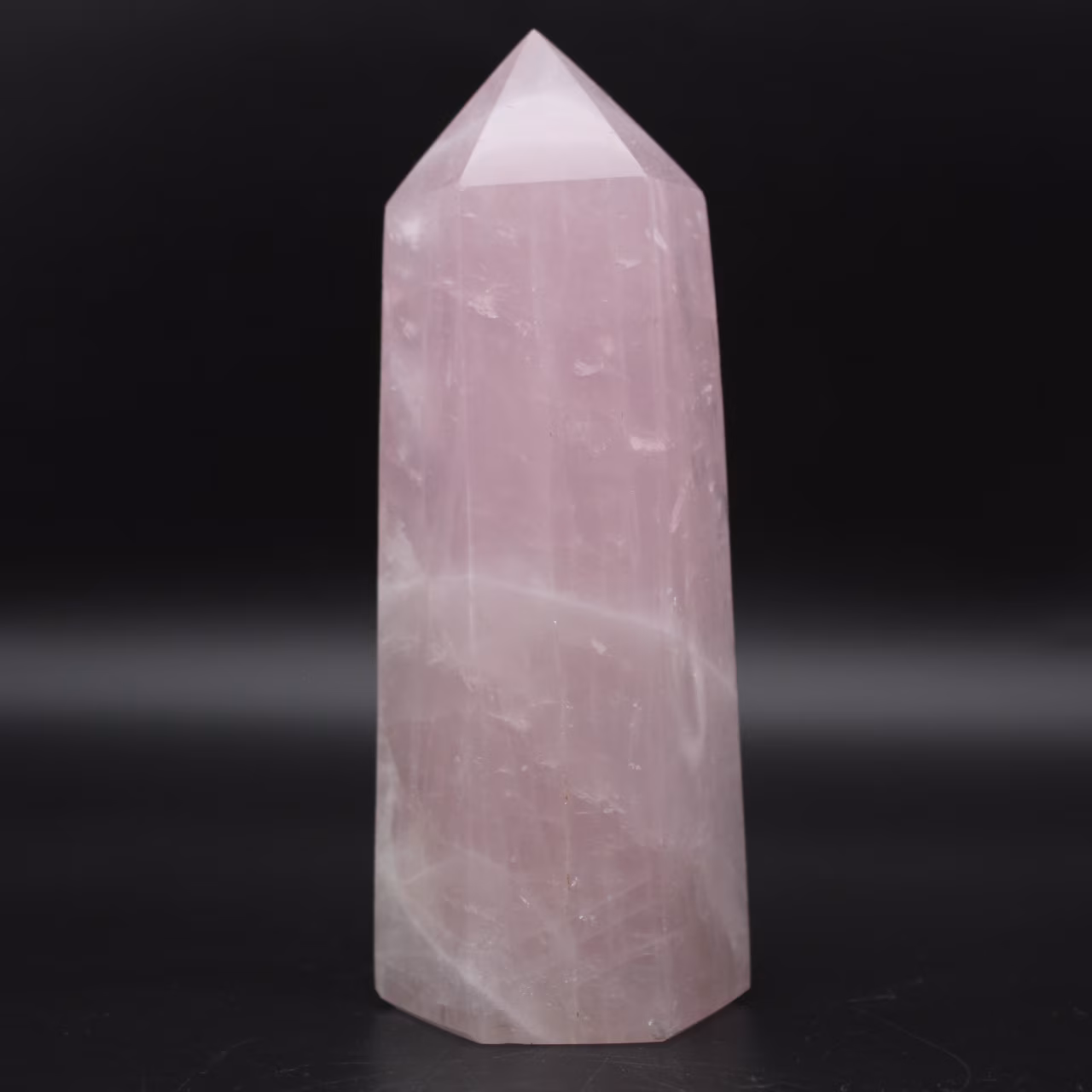 prisma de quartzo rosa