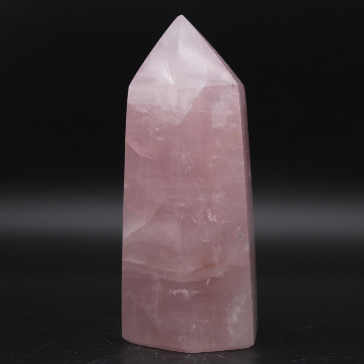 prisma de quartzo rosa