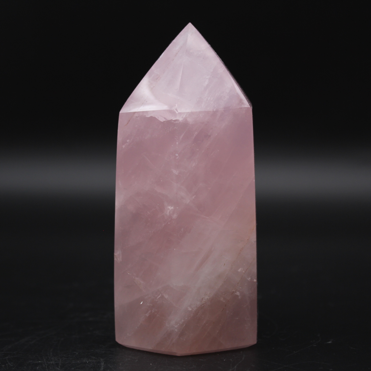 prisma de quartzo rosa