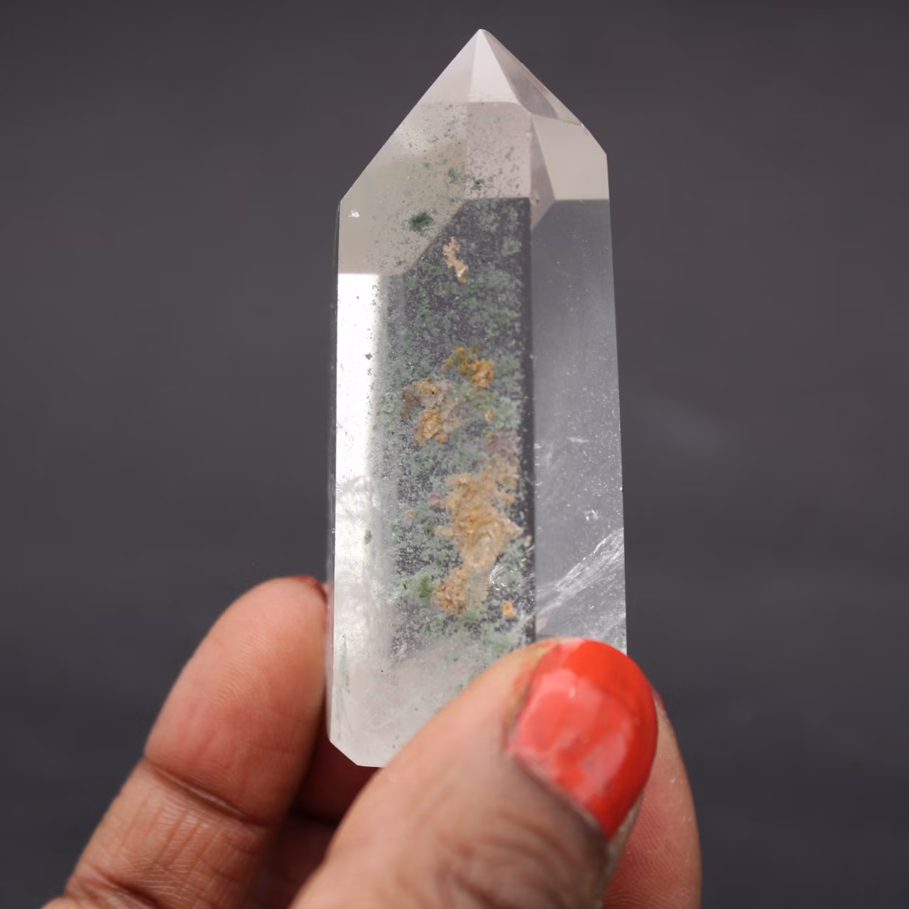 Quartzo com inclusão de clorita