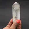 Prisma de quartzo biterminado com inclusão e fantasma - 0