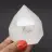 Prisma de cristal de quartzo com inclusão de clorita