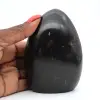 Pedra polida de turmalina negra - 0