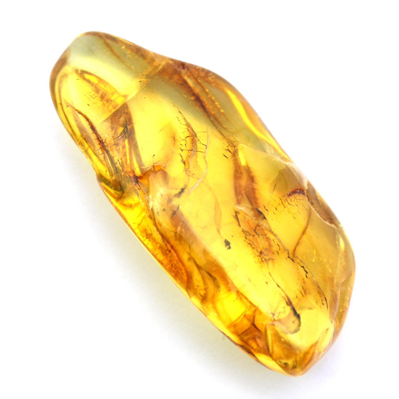 Seixo âmbar amarelo