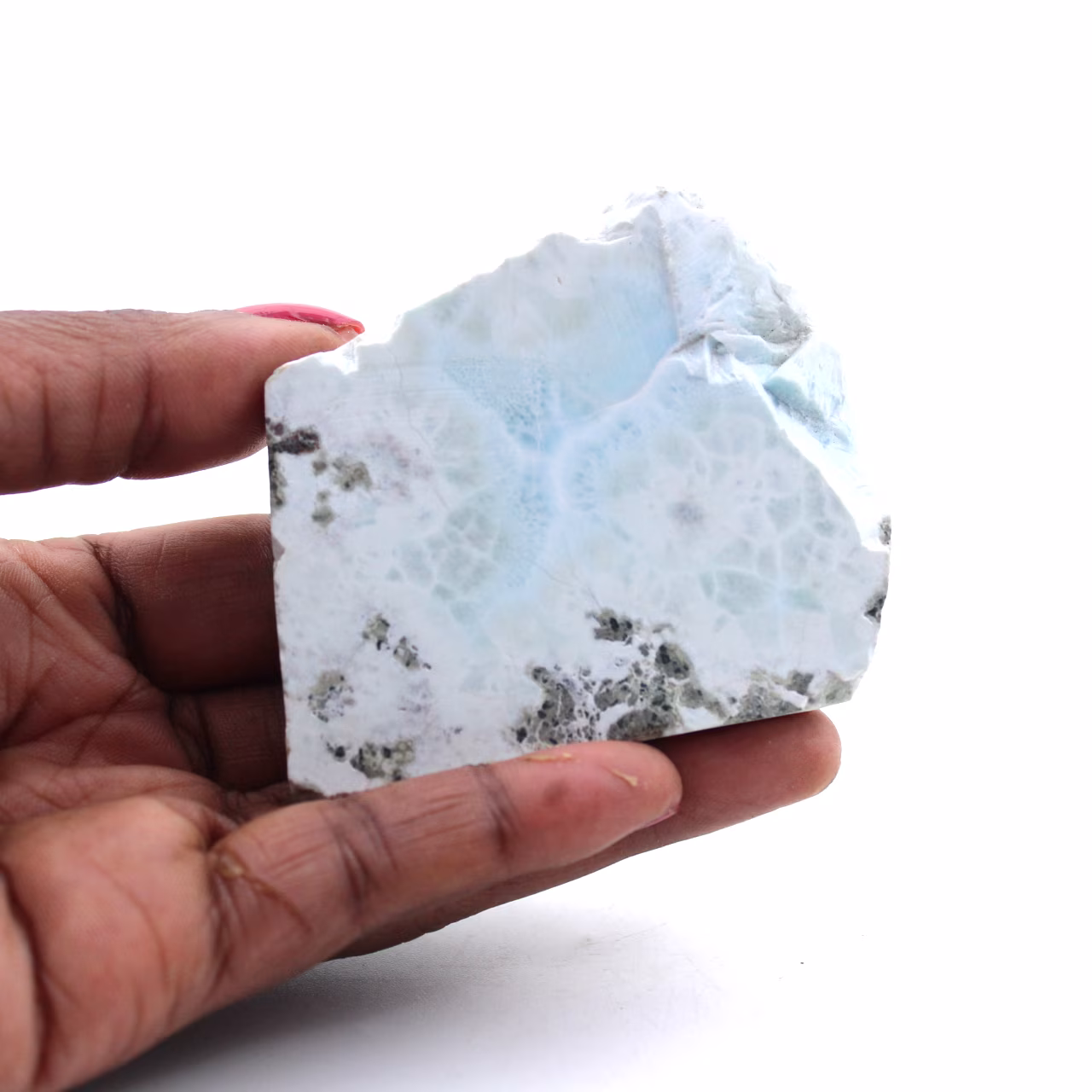 Placa larimar semi-polida