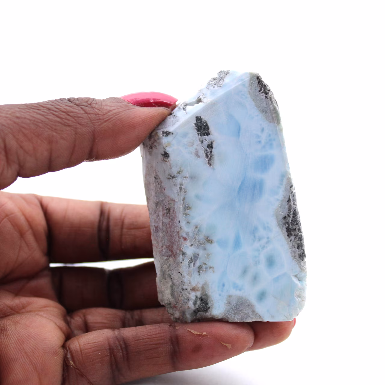 Placa larimar semi-polida