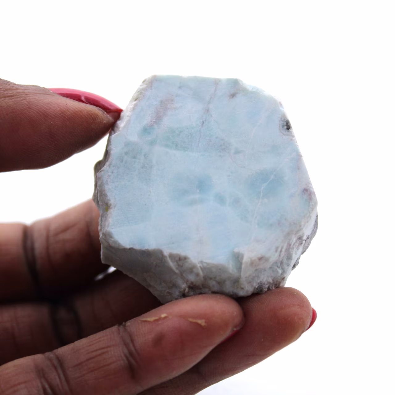 Placa larimar semi-polida
