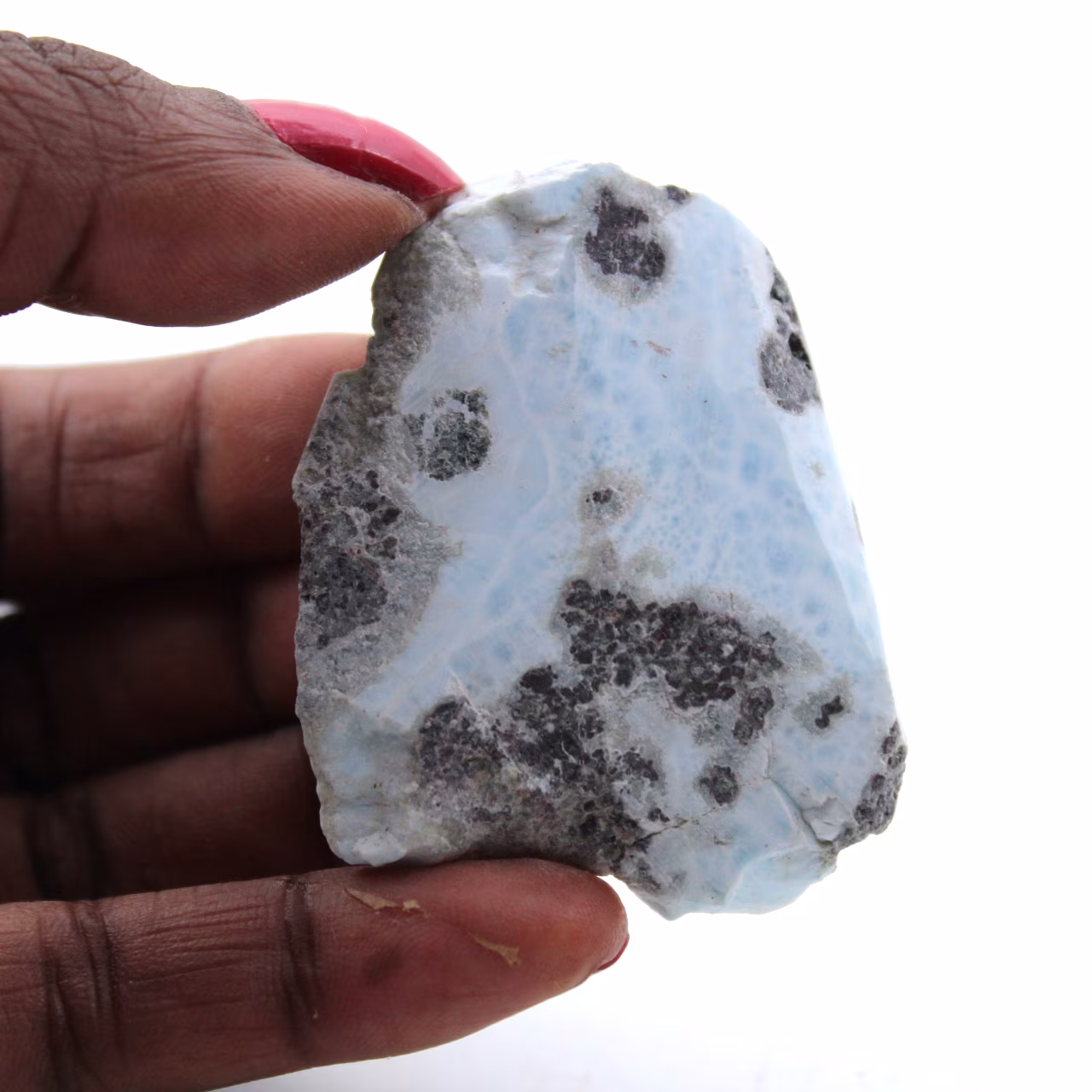 Placa larimar semi-polida