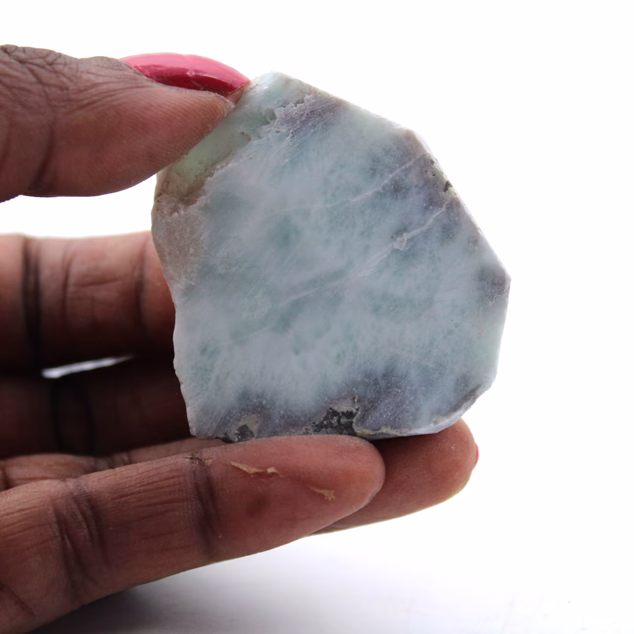 Placa larimar semi-polida